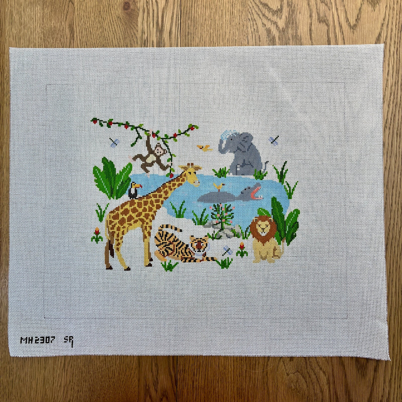 MH2307 Children's Jungle Animals, Chair Seat