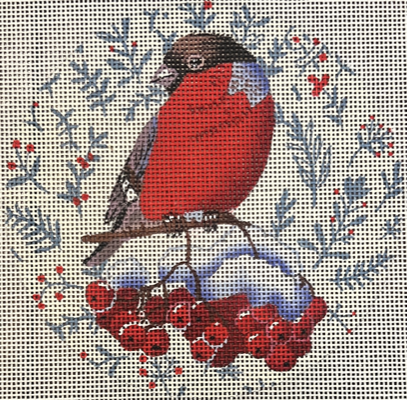 290 Bird with Dusty Blue Holly
