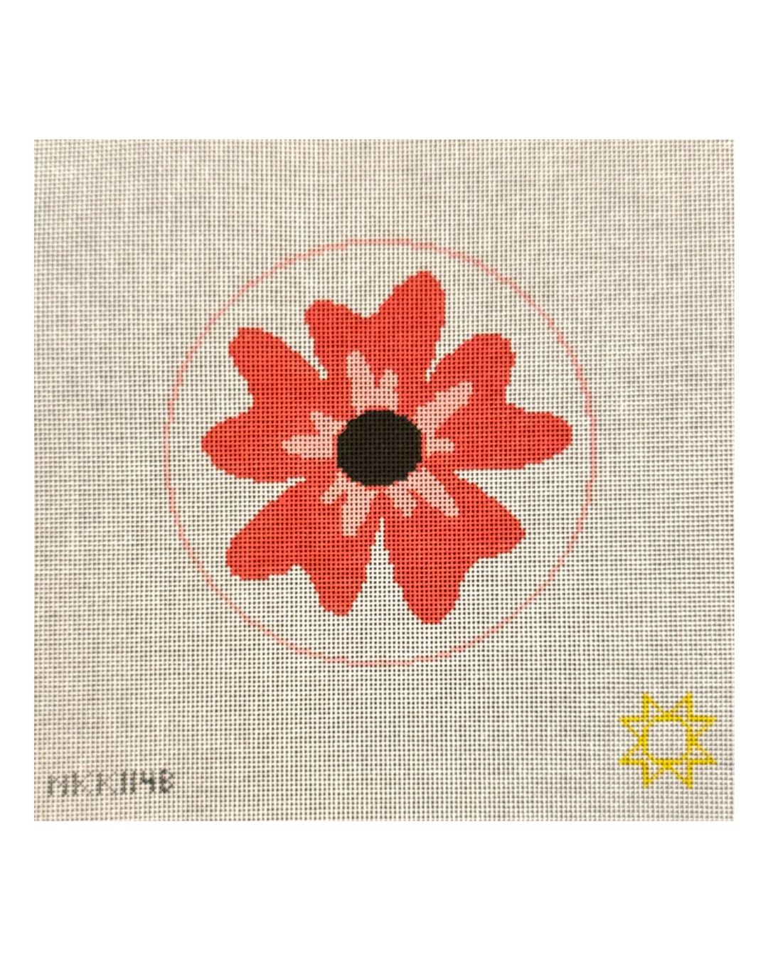 NKK114B Whimsical Flower Salmon - TS