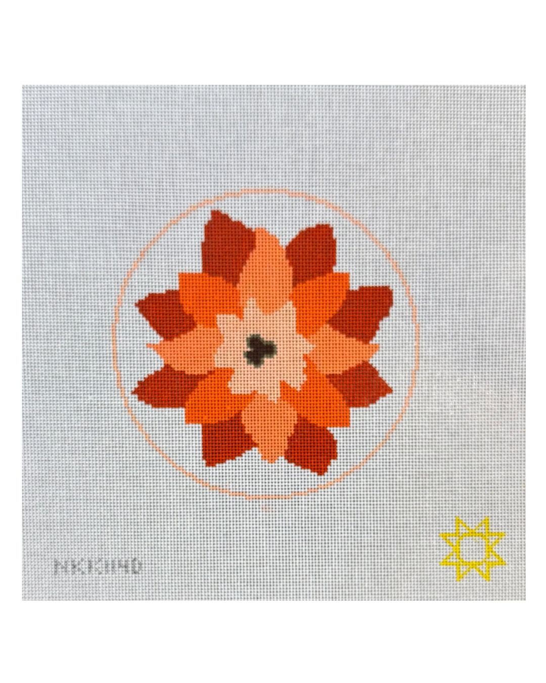 NKK114D Whimsical Flower Orange - TS