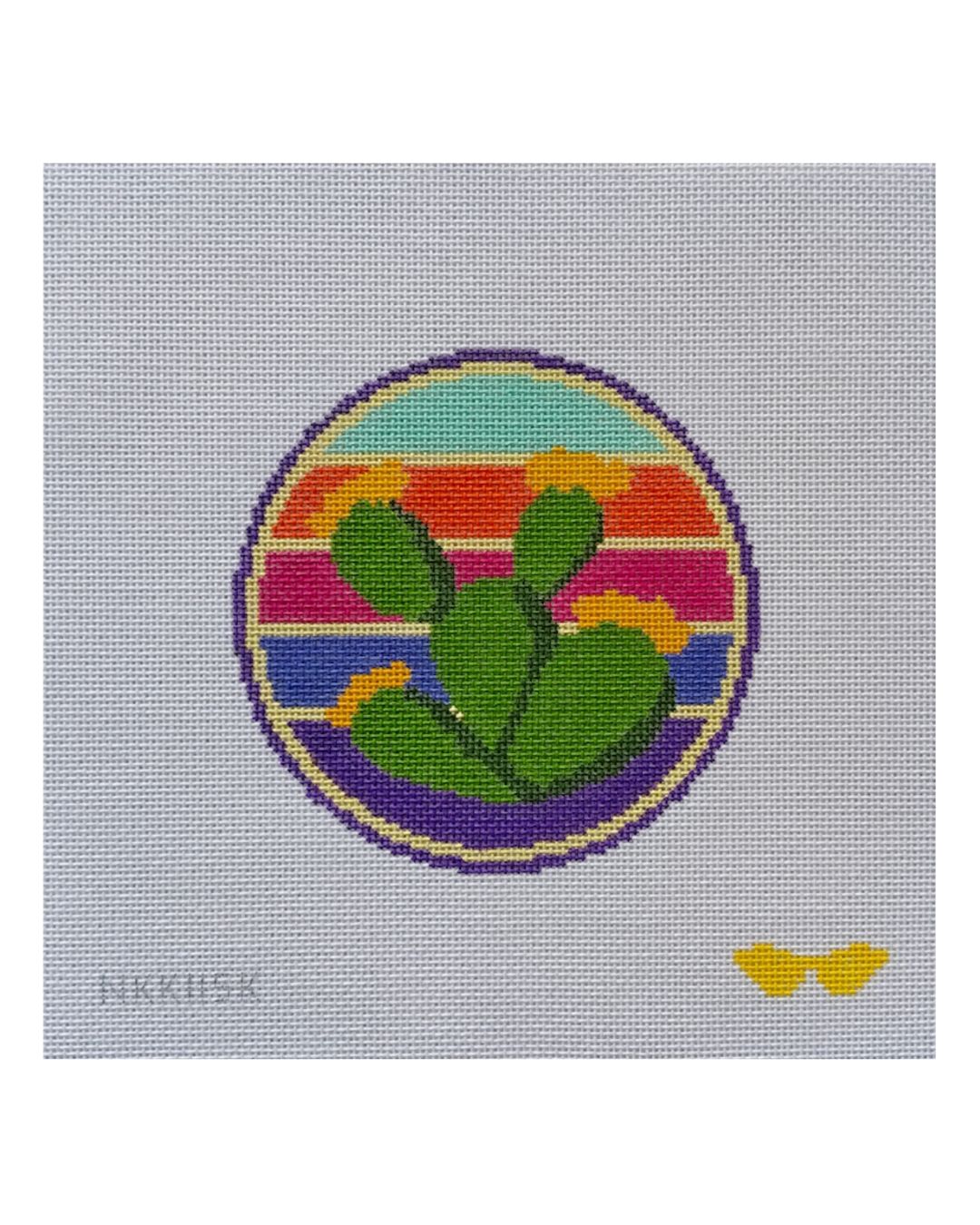 NKK115K Prickly Pear Cactus Round - TS