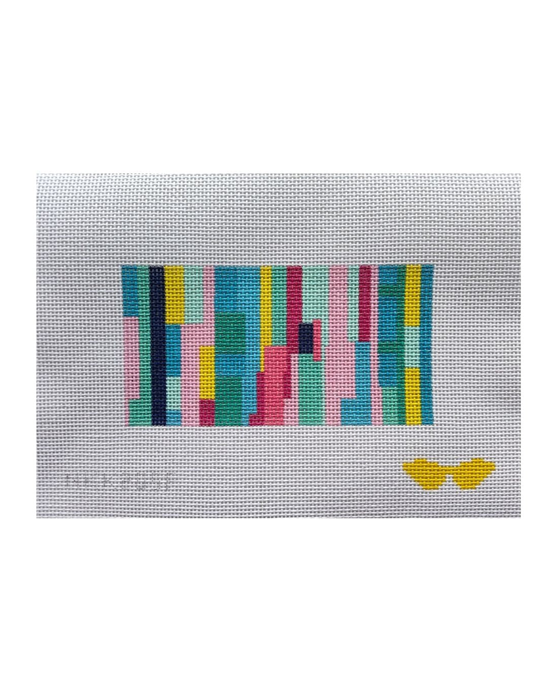 NKK205F Striped Insert - Pink/Turquoise - TS