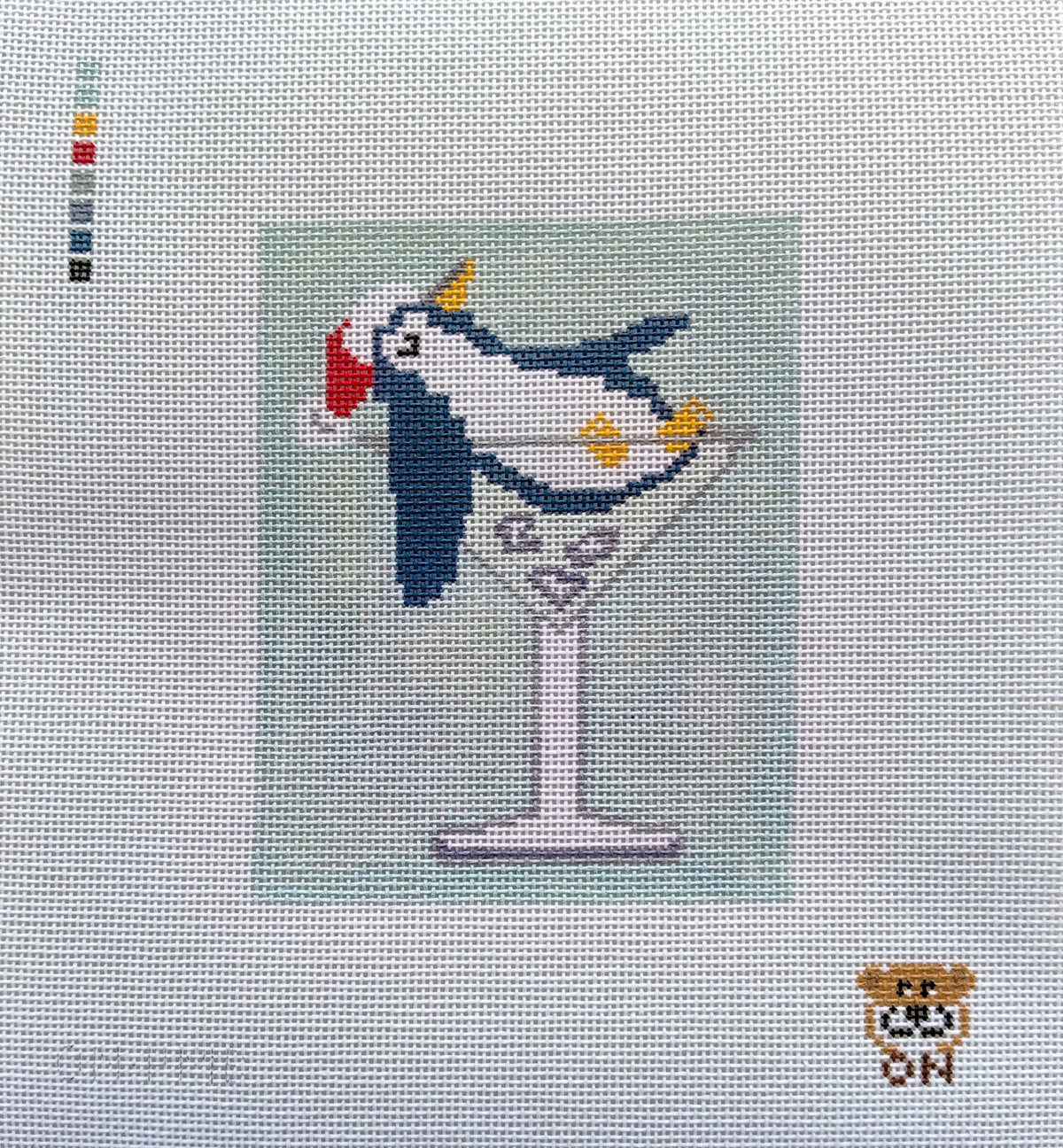 CAN-1012  Tipsy Penguin Blue  - SE