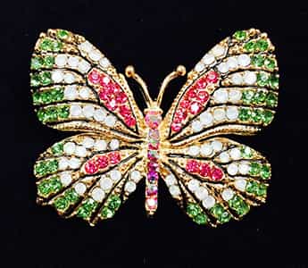 Green and Pink Butterfly Big Buddie Needleminder Magnet