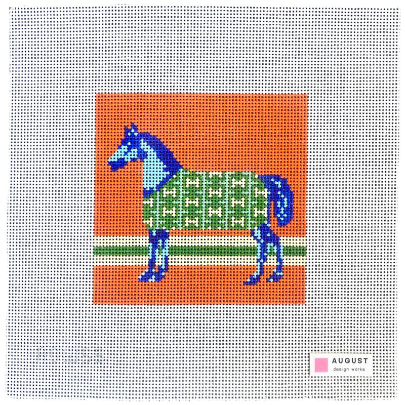ADW55 Blue H Coat Horse - MKT3