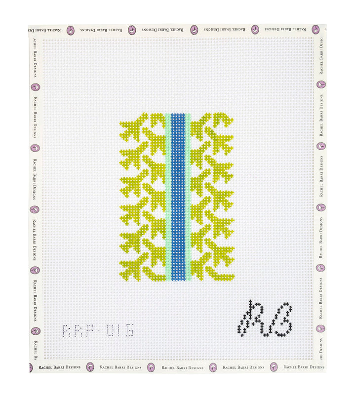 Airplane Houndstooth Green - Passport Insert