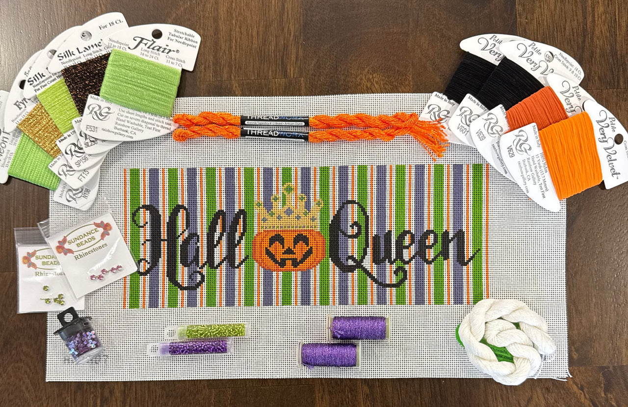 Hall-o-Queen Canvas + Stitch Guide by Emily Pachla