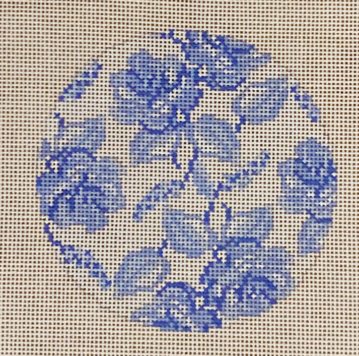 TSS-144 Blue Toile Round