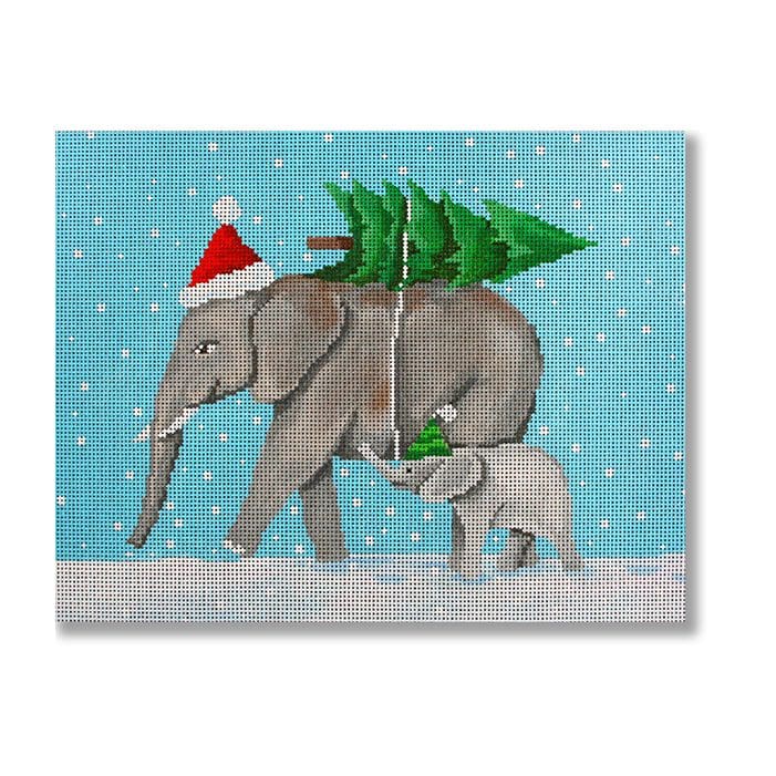 SC-PL 08 Mama and Baby Elephant Christmas - MKT3
