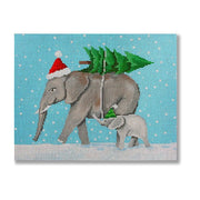 SC-PL 08 Mama and Baby Elephant Christmas - MKT3