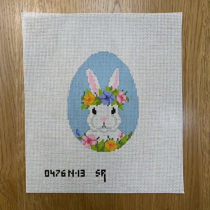 Floral Crown Bunny Egg 0476N-13