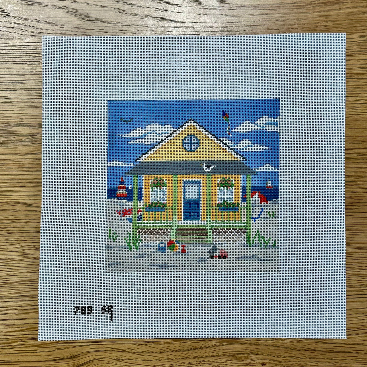 SR0789 Yellow Beach Cottage Square - TS