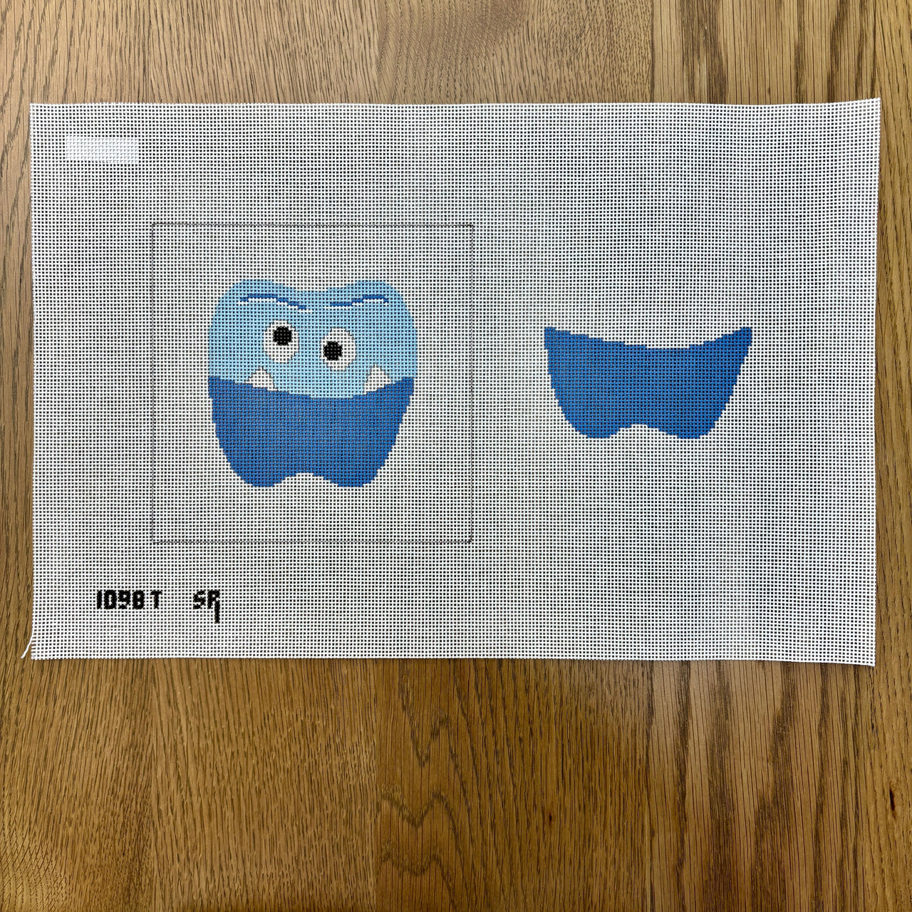 SR1098T-Blue Monster, Tooth Fairy Pillow - Blue - TS