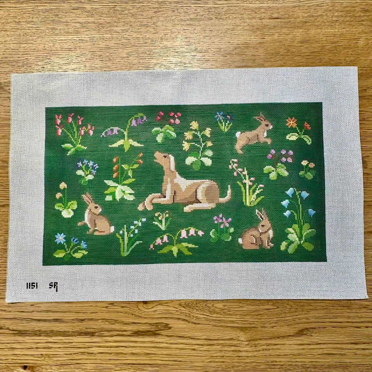 SR1151 Cluny Rabbits and Hound - 13 mesh - TS