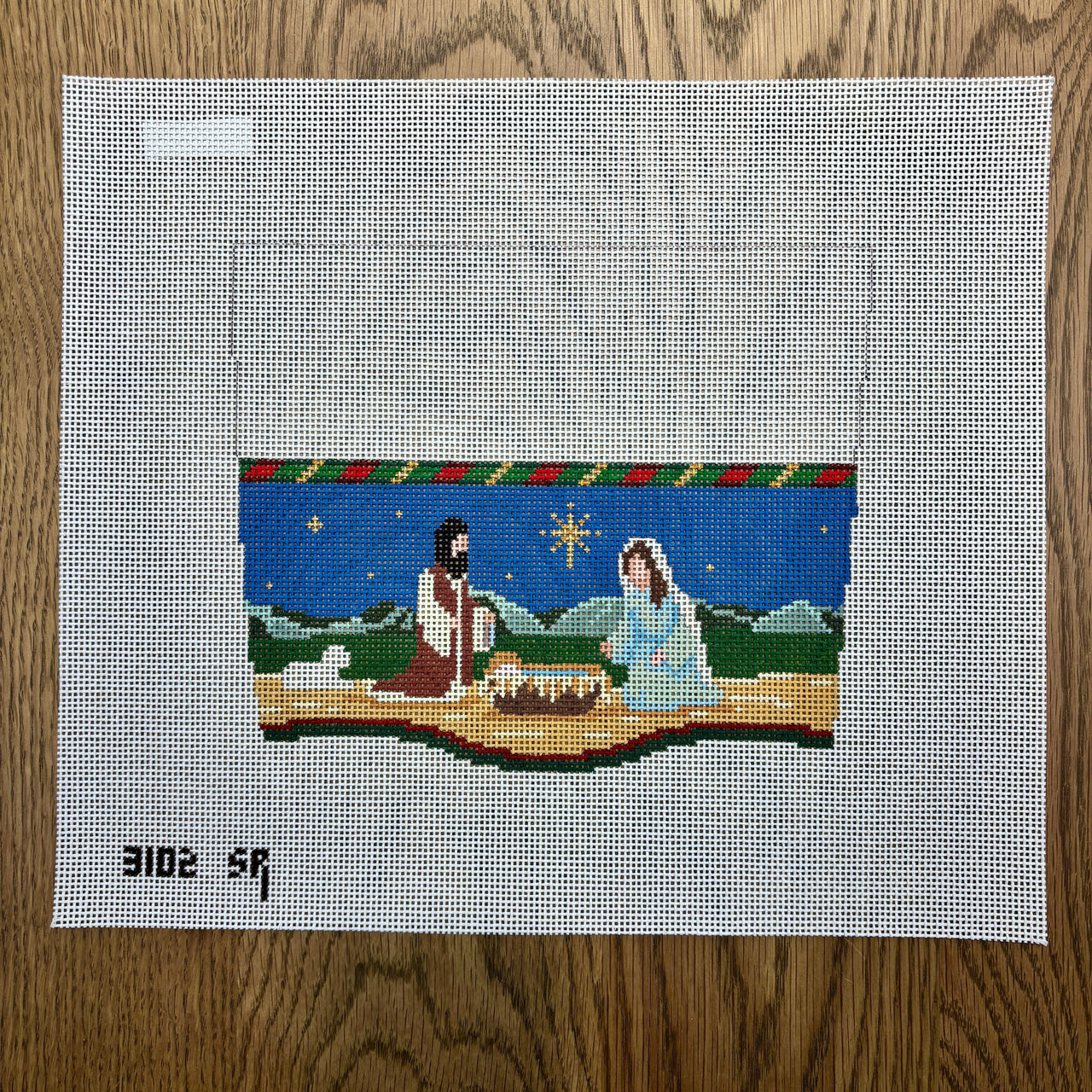 SR3102 Stocking Cuff, Nativity - TS