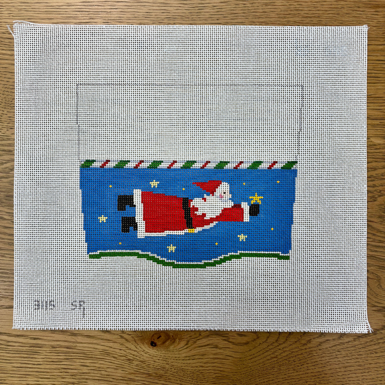 SR3115 Stocking Cuff, Santa Flying - TS