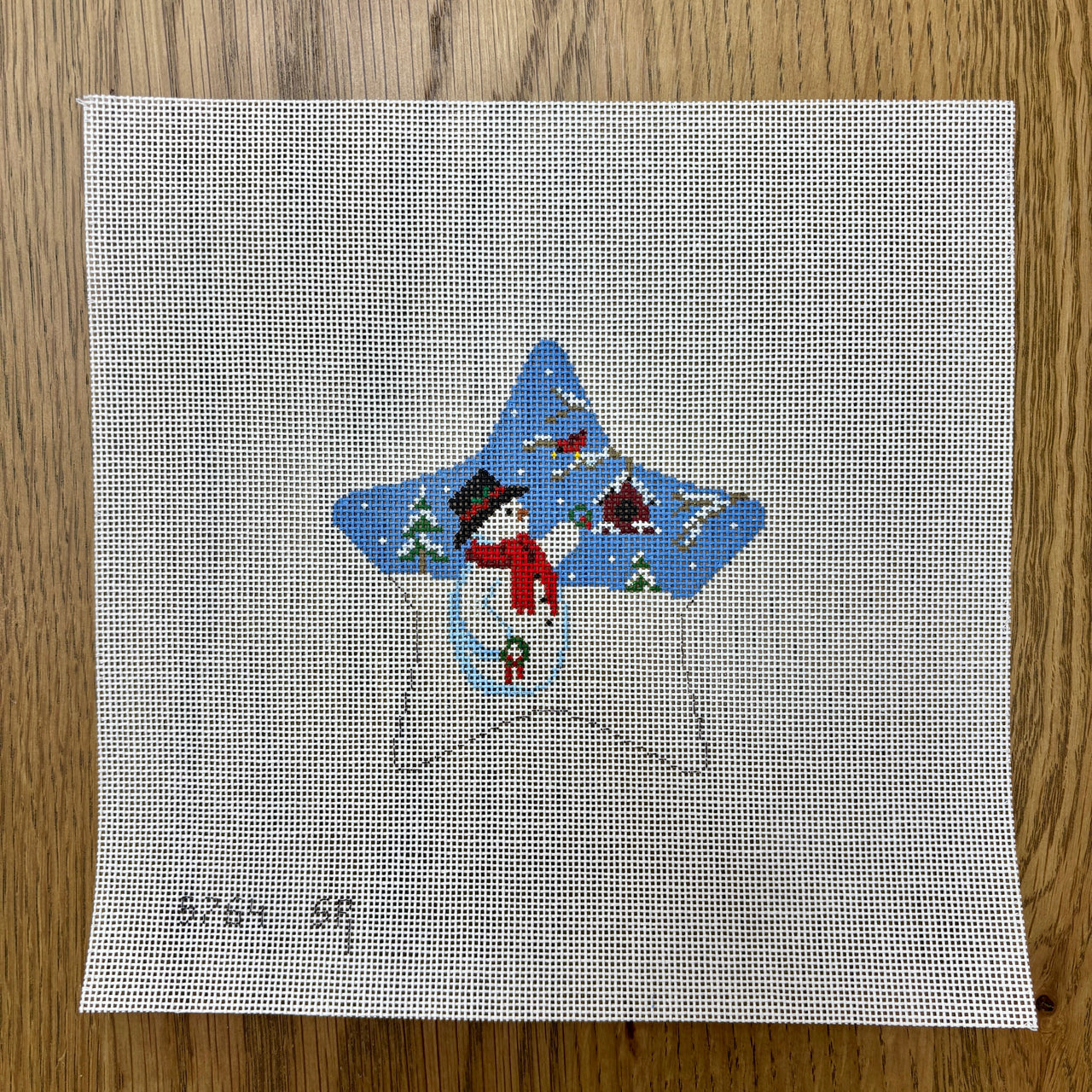 SR5764 Star, Snowman with  Wreaths - TS