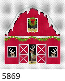 5869 Reindeer Barn Ornament