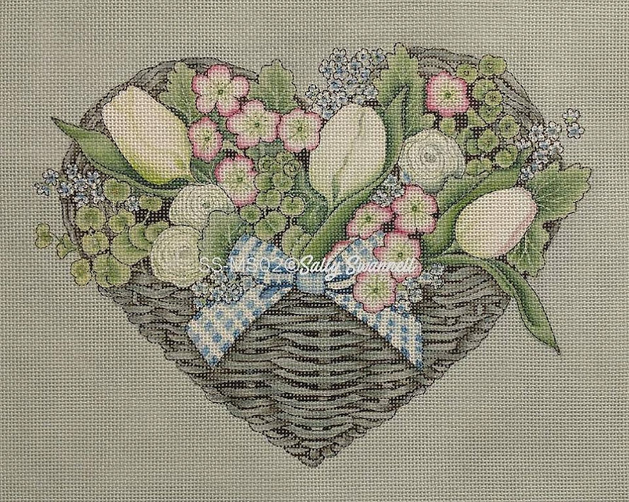 SSMS02 - Misc: Heart Basket Floral - TS