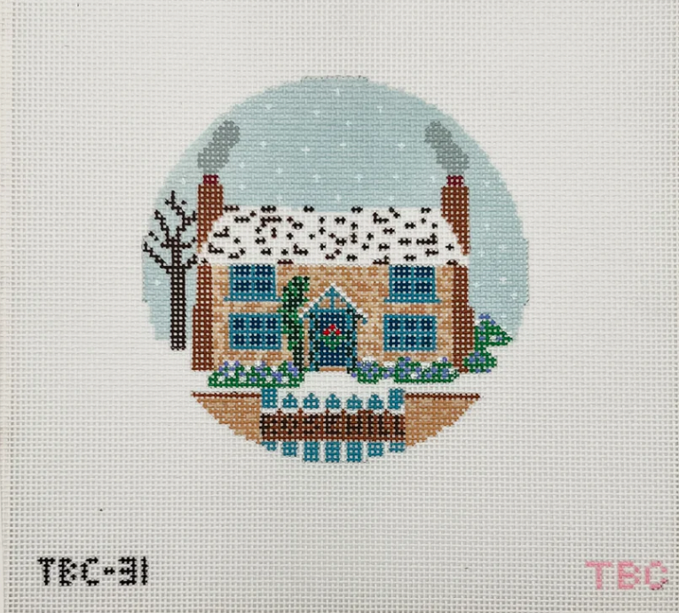 Rosehill Cottage Canvas + Stitch Guide by Kelli Unkel