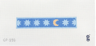 Moon and Stars Fob Blue