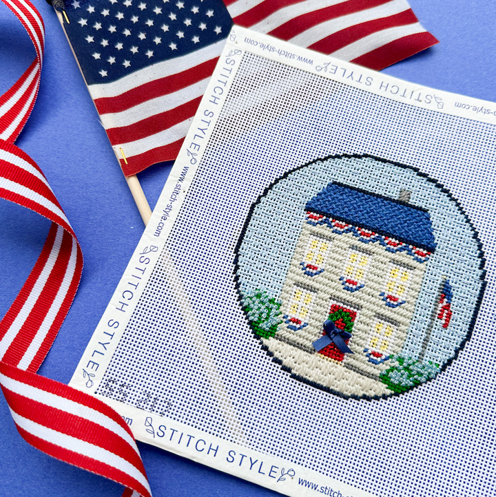 SS217 Patriotic Home Canvas