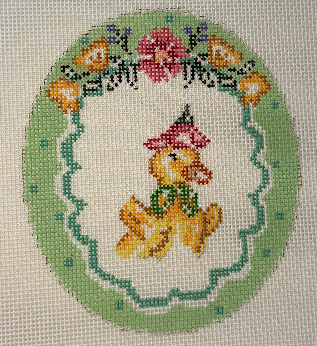 KCD1785 Polka Dot Vignette Duck Oval