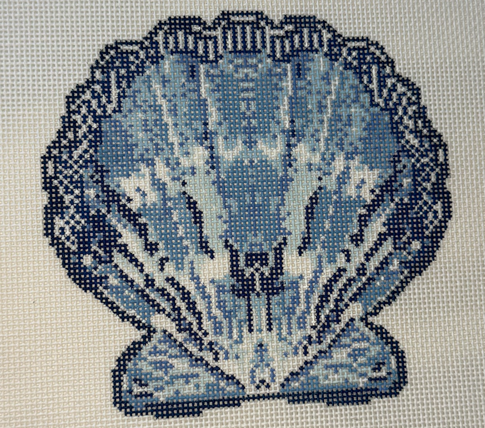 TA1041 Scallop Ornament Blue