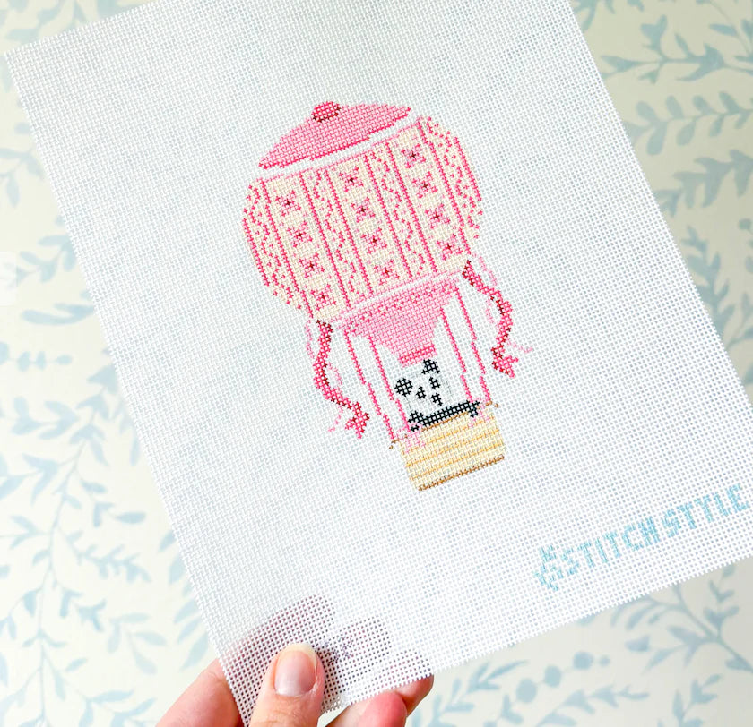 Pink Hot Air Balloon with Panda SS332