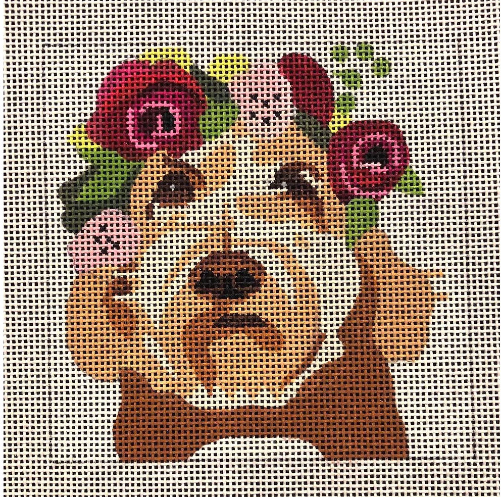 Golden Doodle Canvas + Stitch Guide by Melissa MacLeod