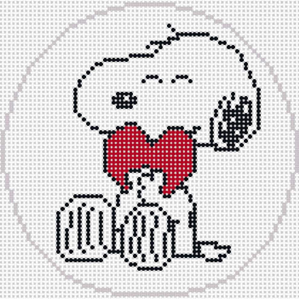 PEANUTS Valentine - Snoopy Hugging Heart