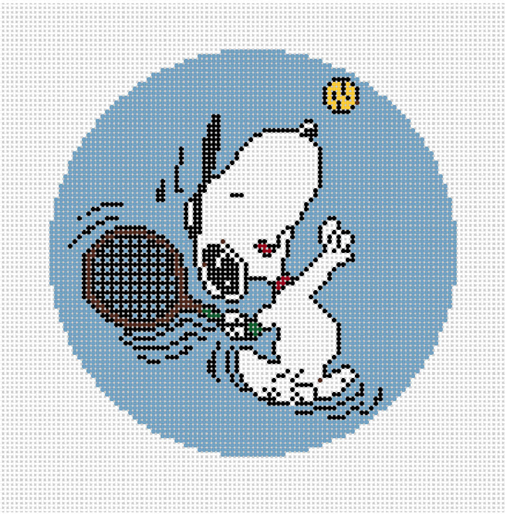 PNTS-Sport2 PEANUTS Sports - Snoopy Serving Tennis Ball Canvas - SE