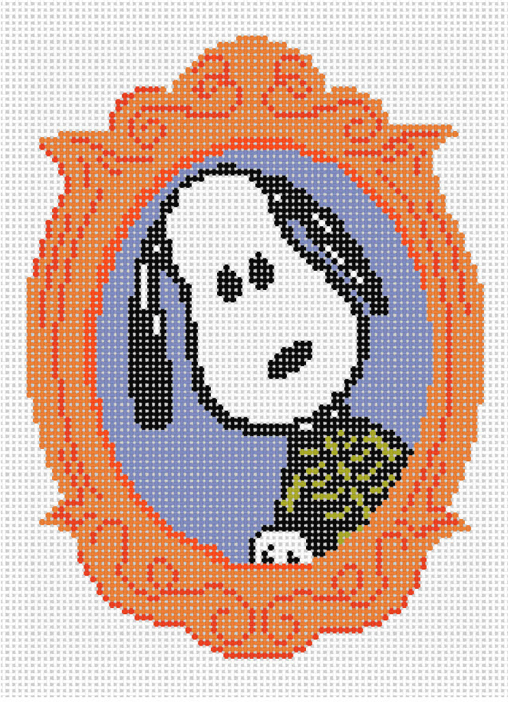 PNTS-HALL05 PEANUTS Halloween - Framed Snoopy Skeleton Canvas - SE