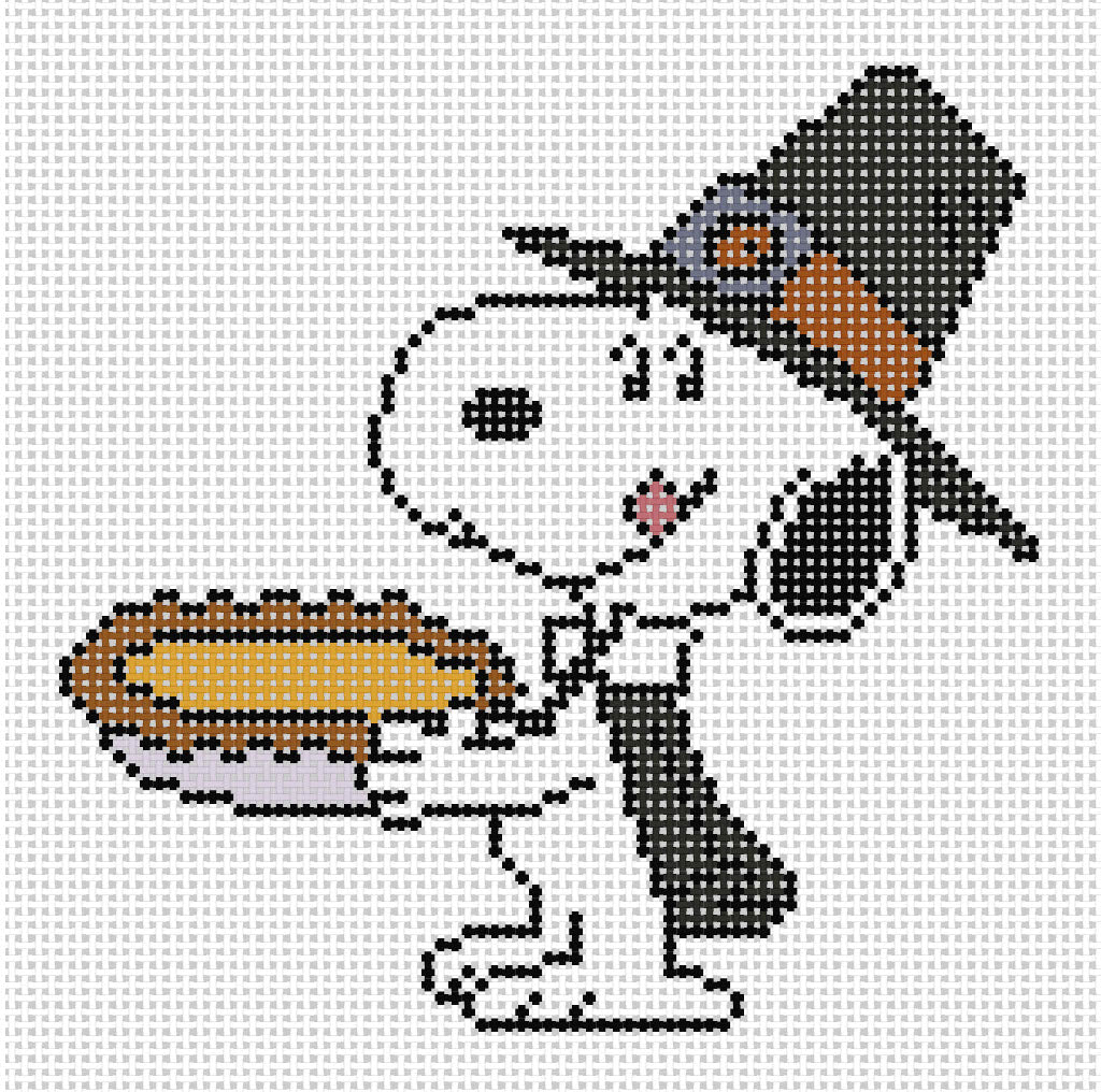 PNTS-PILGRIM3 PEANUTS Thanksgiving - Snoopy as a Pilgrim Canvas - SE