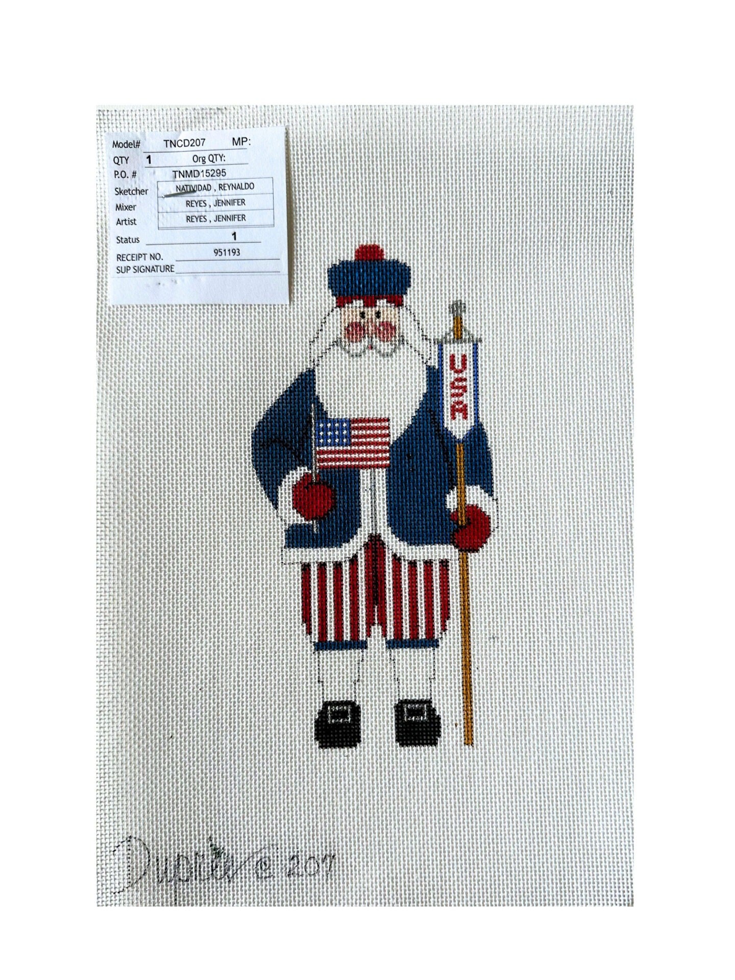 Patriotic Santa - Red/White/Blue - MKT3
