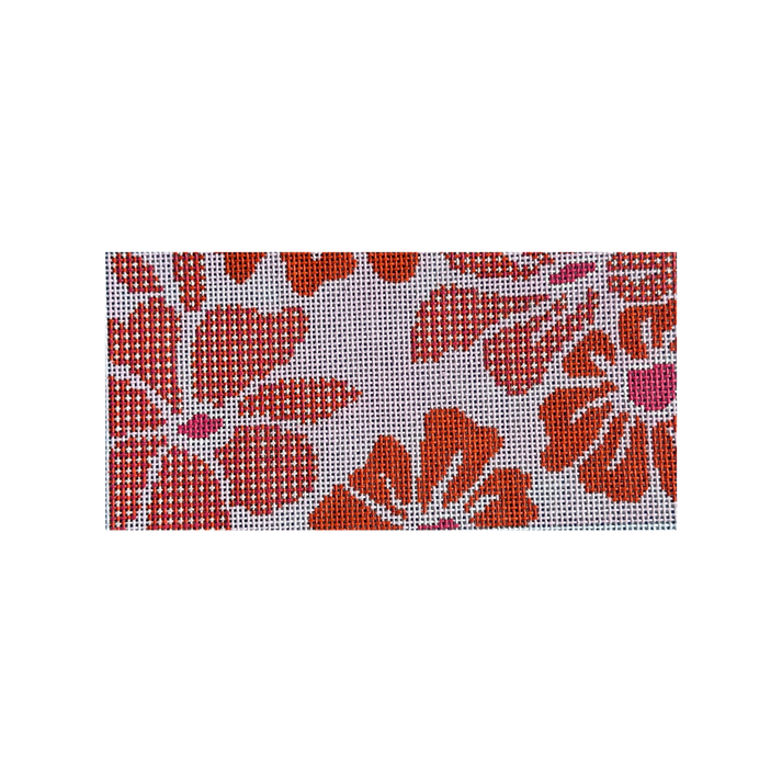 Gingham Blooms Clutch - Sherbert