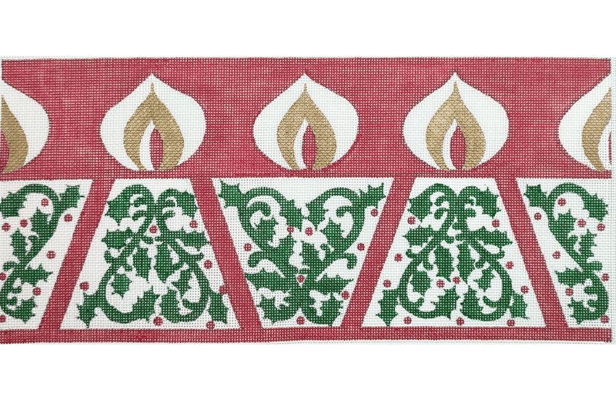 Retro Candles on Red