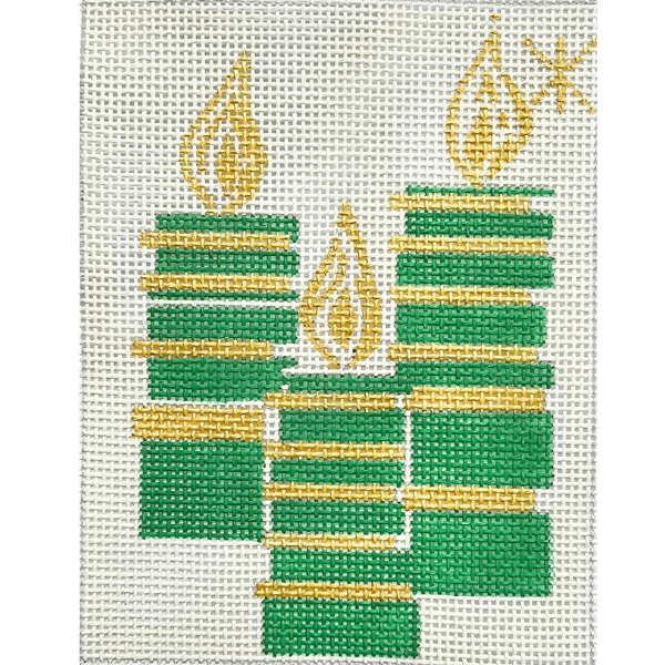 3 Green Candles