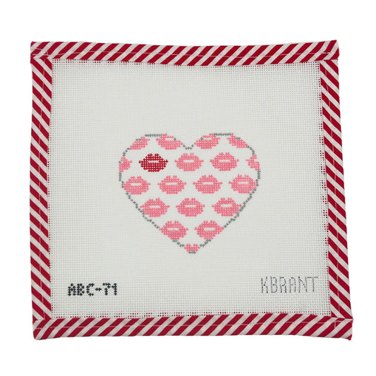 ABC-71 Lips & Kisses Heart - Pink/Red - MKT2