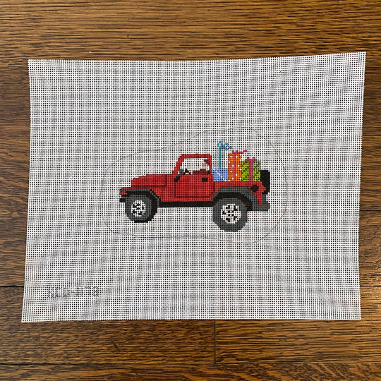 KCD1178 Santa Driving a Jeep - TS