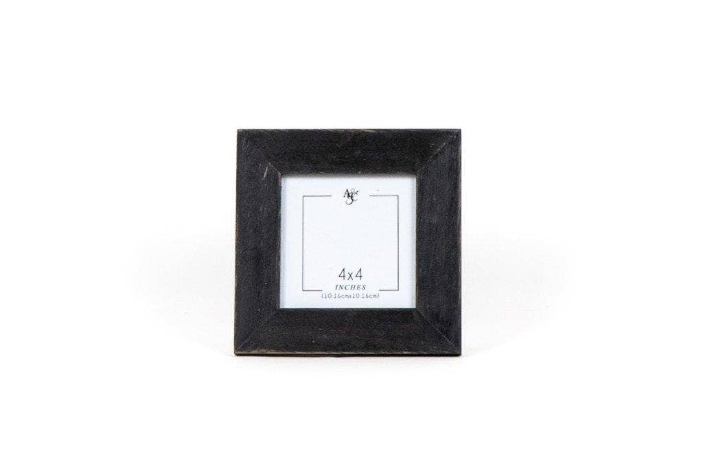 6x6x.75" Wood Photo Frame (solid black)