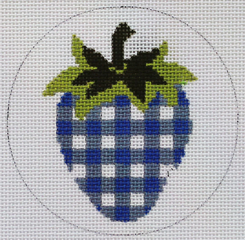AC 154 Blue and White Gingham Strawberry