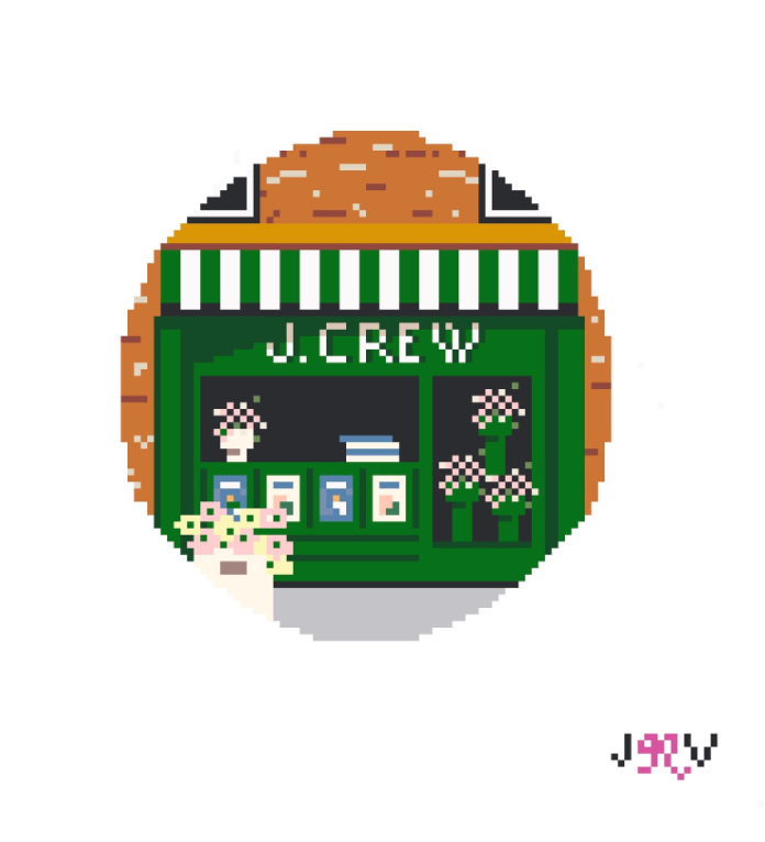 JV152 - JCrew Newsstand Needlepoint Canvas