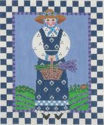 LR 3017 LAVENDER LADY/CHECK BORDER - TS