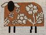 LR 3024C GOLD SHEEP W/FLOWERS - TS