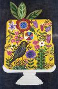 LR 3025A YELLOW CAKE W/BIRD - TS