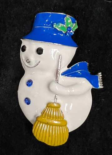 Blue Hat Snowman Big Buddy Needleminder Magnet