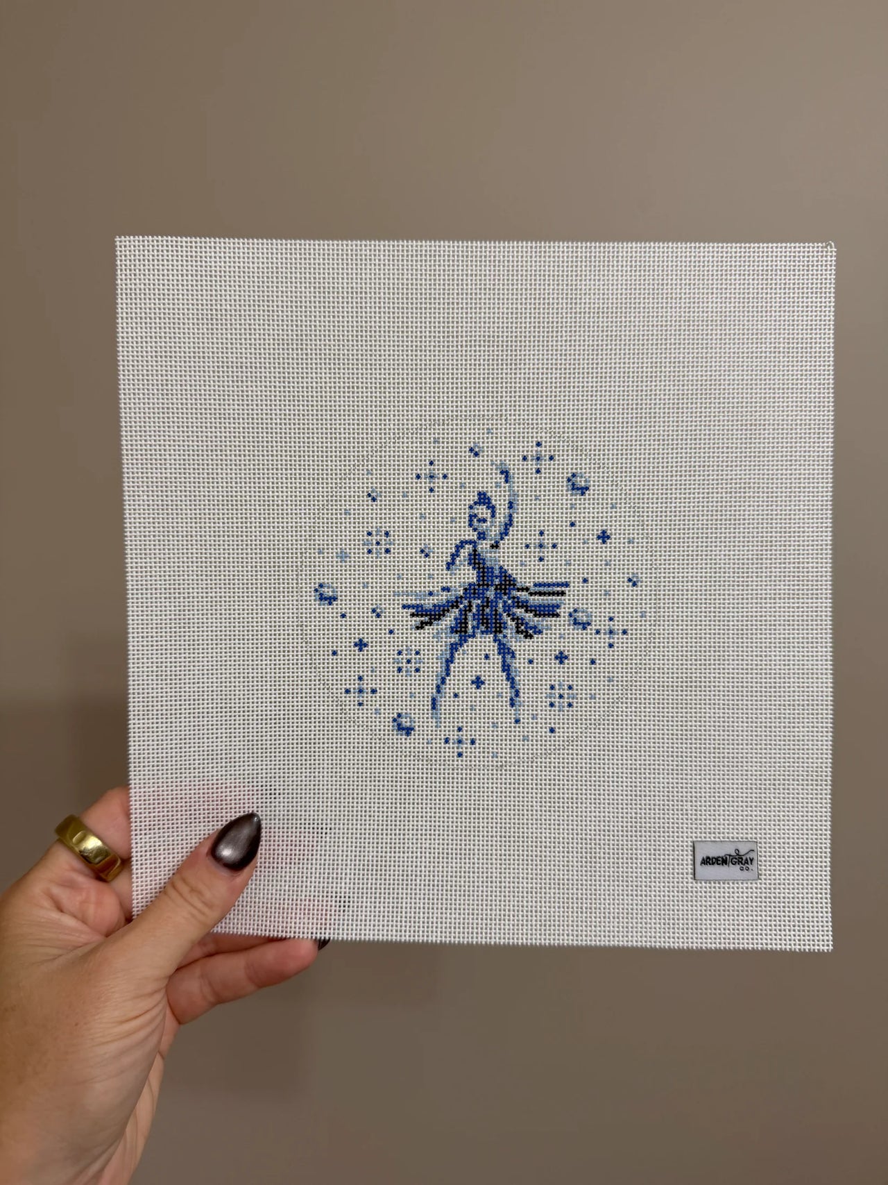 Blue & White Ballerina