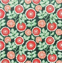 ©JD 4014C ARTISAN FLORAL-CORAL - TS