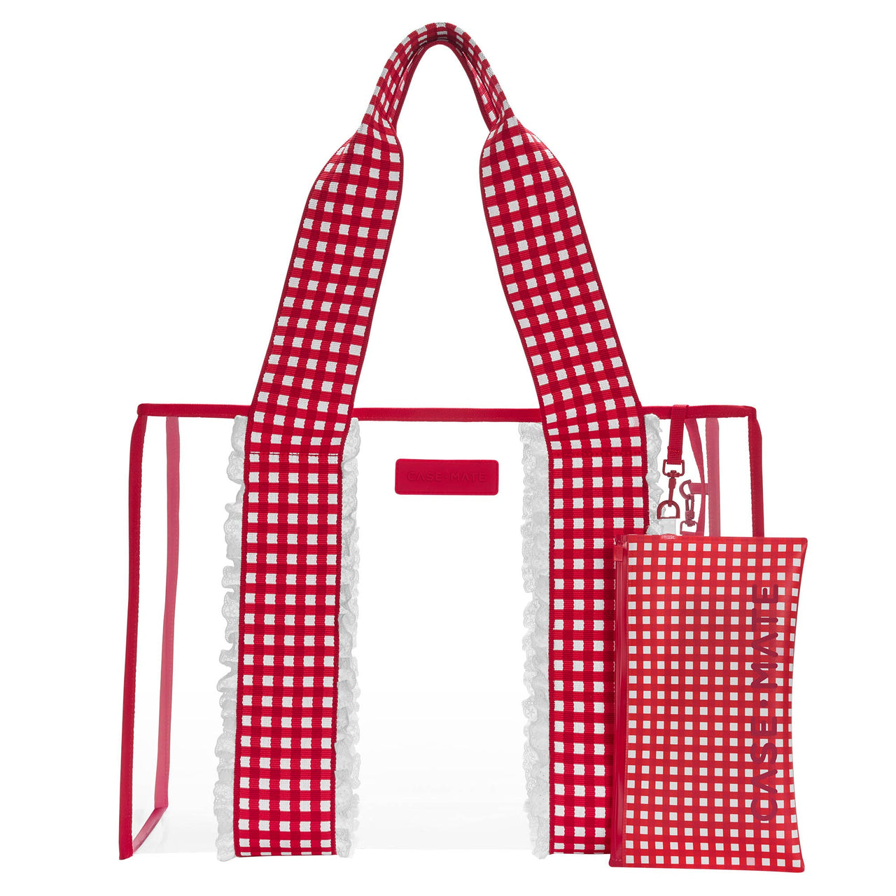 Cherry Gingham Jelly Tote Bag